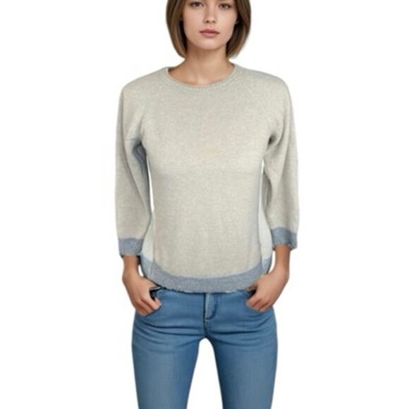Rosso35 Sweaters - Rosso35 tan cashmere merino wool sweater neutral casual preppy quiet luxury